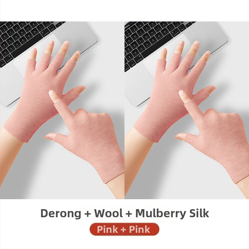 Universālas pašsiltējošas puspirkstu cimdi, silti un izturīgi pret nolietošanos, Flip Cover stils, Ice Silk–kokvilnas maisījums