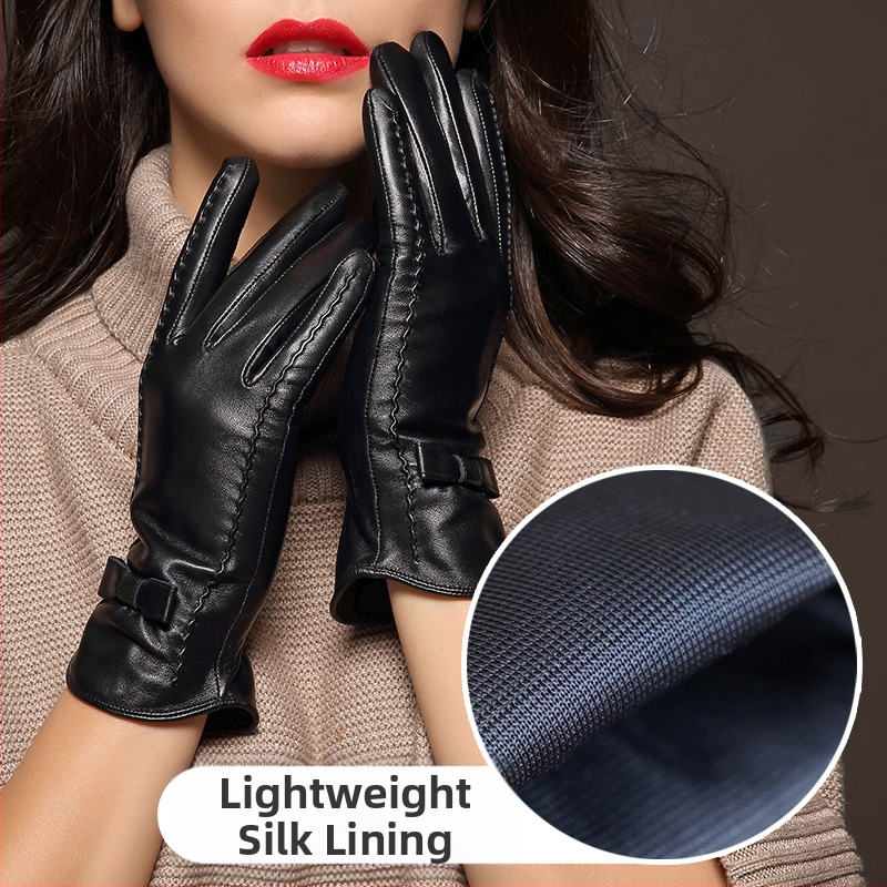 Pirkstu cimdi no aitas ādas – siltas, pavasara sezona, 2024. gada ziemas izlaišana