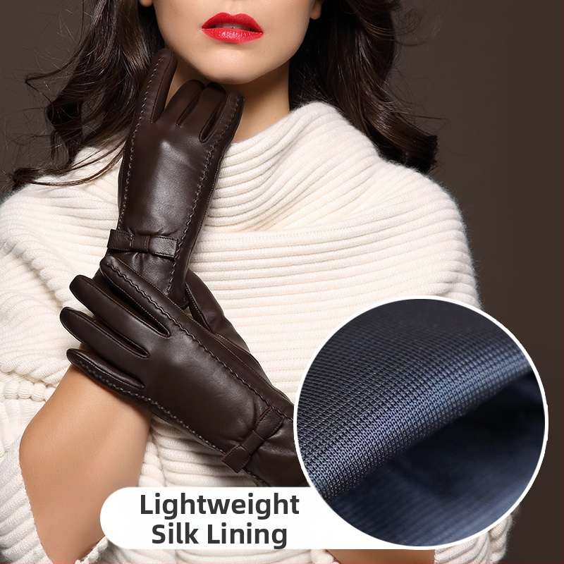 Pirkstu cimdi no aitas ādas – siltas, pavasara sezona, 2024. gada ziemas izlaišana