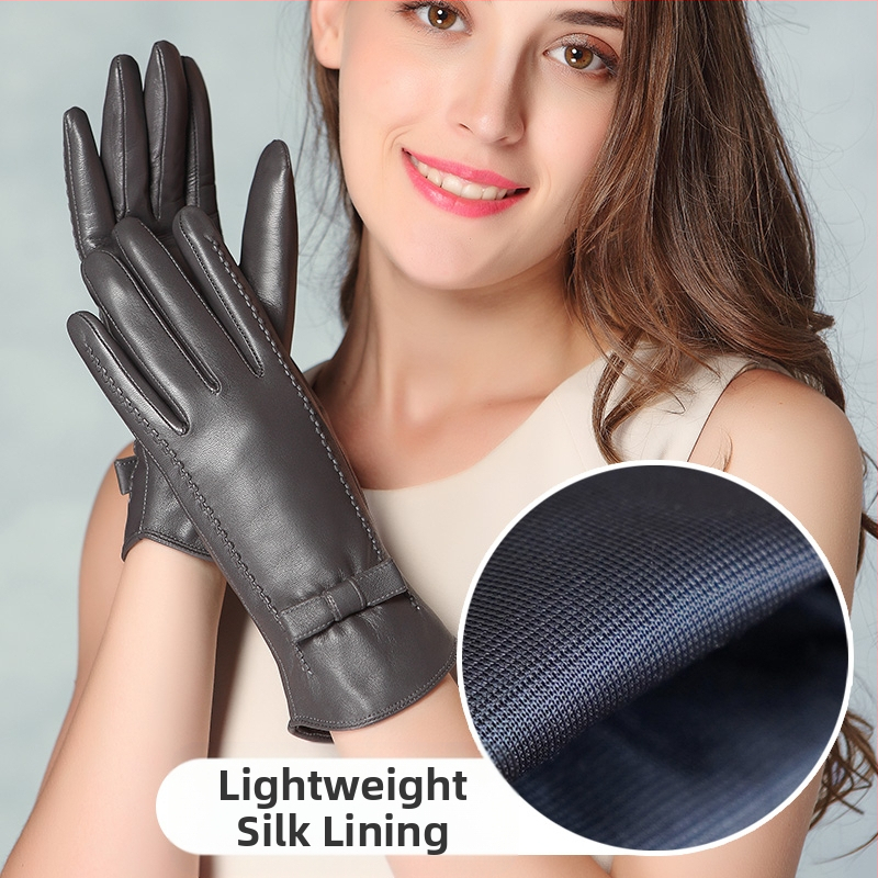 Pirkstu cimdi no aitas ādas – siltas, pavasara sezona, 2024. gada ziemas izlaišana