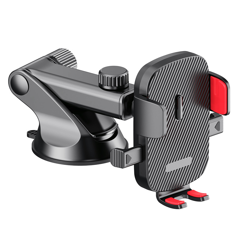 Automašīnas tālruņa turētājs ar vakuuma stiprinājumu, universāls uz paneļa, ar vienas pogas automātisku aizslēgšanu, pielāgojams