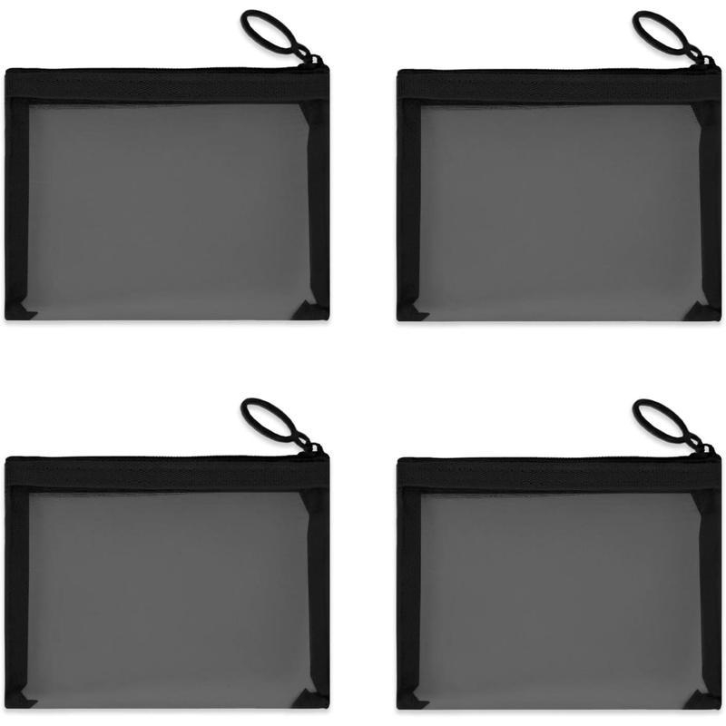 Genți de machiaj PU cu fermoar – set de 6 pentru depozitare în casă