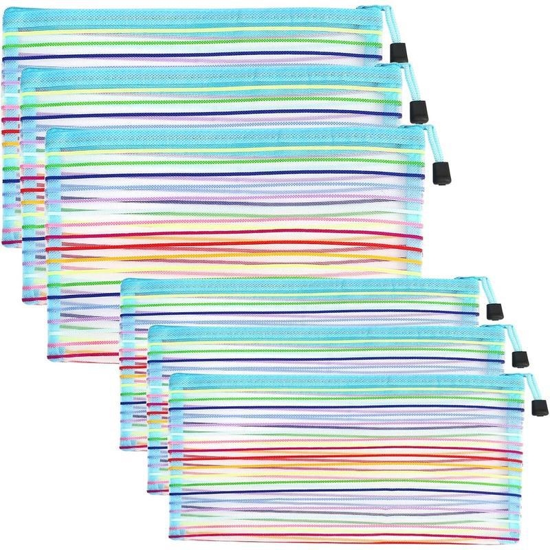 Genți de machiaj PU cu fermoar – set de 6 pentru depozitare în casă