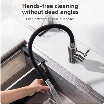 Sukamas virtuvės plautuvo čiaupas su keraminiu kasetiniu vožtuvu, cinko lydinio korpusas, modelis CL-WXCF01