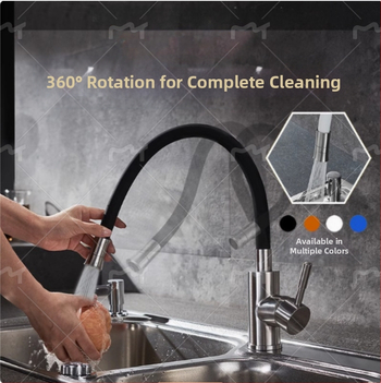 Sukamas virtuvės plautuvo čiaupas su keraminiu kasetiniu vožtuvu, cinko lydinio korpusas, modelis CL-WXCF01