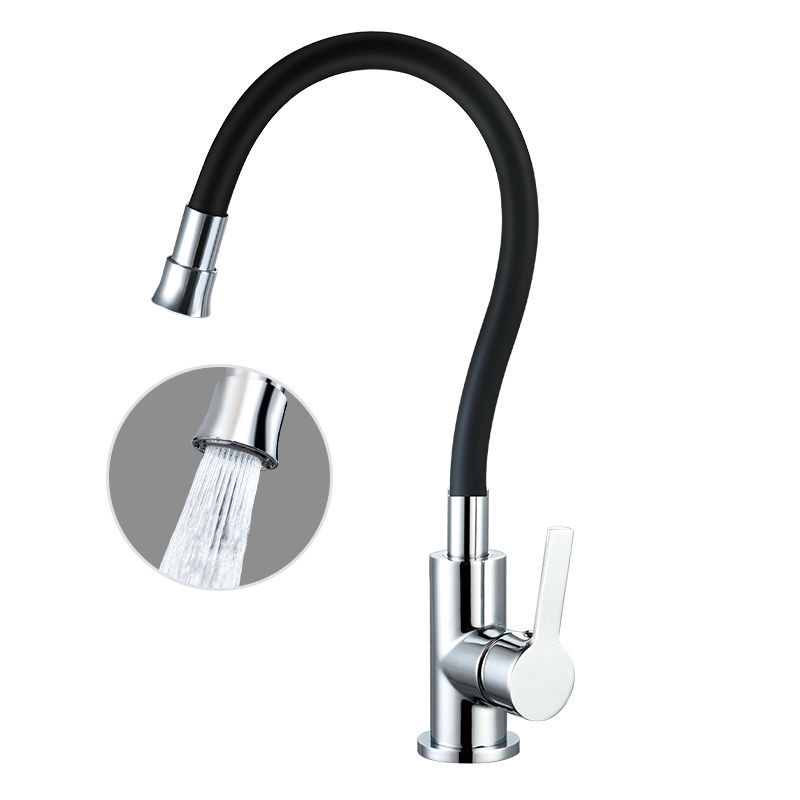 Sukamas virtuvės plautuvo čiaupas su keraminiu kasetiniu vožtuvu, cinko lydinio korpusas, modelis CL-WXCF01