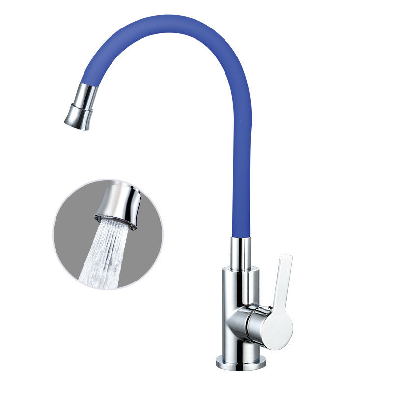 Sukamas virtuvės plautuvo čiaupas su keraminiu kasetiniu vožtuvu, cinko lydinio korpusas, modelis CL-WXCF01