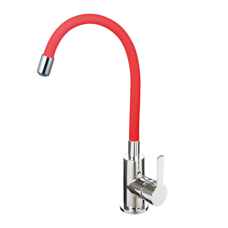 Sukamas virtuvės plautuvo čiaupas su keraminiu kasetiniu vožtuvu, cinko lydinio korpusas, modelis CL-WXCF01