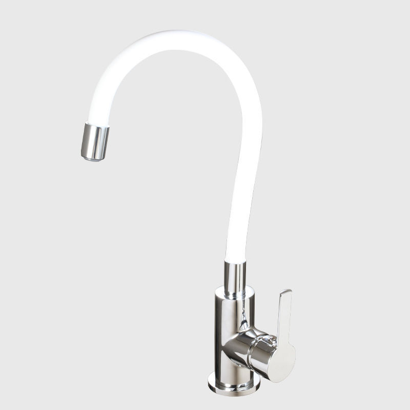 Sukamas virtuvės plautuvo čiaupas su keraminiu kasetiniu vožtuvu, cinko lydinio korpusas, modelis CL-WXCF01