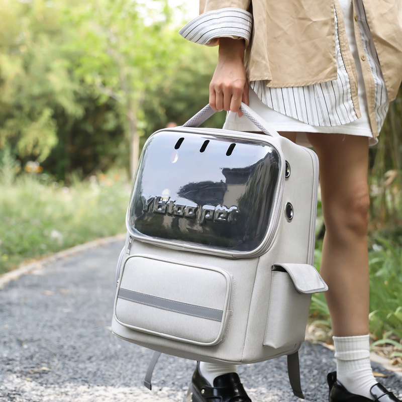 Σακίδιο μεταφοράς κατοικίδιων για γάτες και μικρά σκυλιά, αναπνεύσιμο σχέδιο διαστημικής κάψουλας, μεγάλη χωρητικότητα