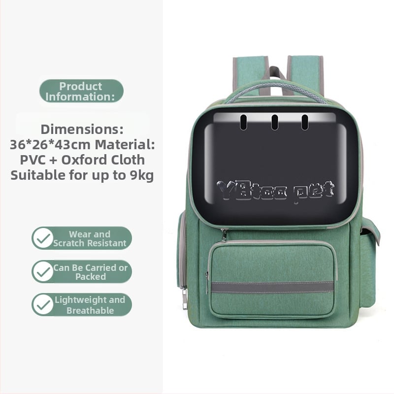 Σακίδιο μεταφοράς κατοικίδιων για γάτες και μικρά σκυλιά, αναπνεύσιμο σχέδιο διαστημικής κάψουλας, μεγάλη χωρητικότητα