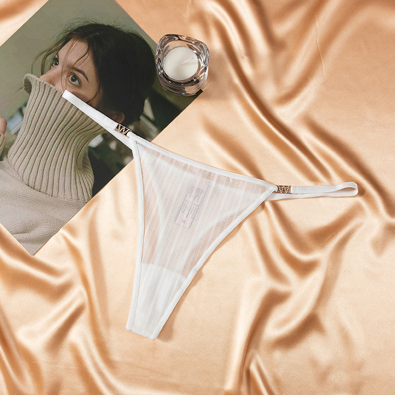 Νάιλον δαντελένιο στρινγκ για γυναίκες - χαμηλή μέση, γρήγορο στέγνωμα, διαπνοή (Κύριο ύλικό: Νάιλον; Στυλ: Δαντελένιο στρινγκ; Μέση: Χαμηλή; Λειτουργία: Γρήγορο στέγνωμα; Επένδυση καβάλου: βαμβάκι)