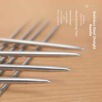 Set igala za pletenje: nehrđajući čelik, kružne igle, duge i ravne igle, kompletan skup alata