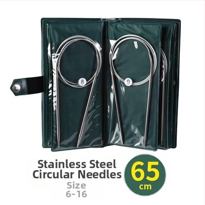 Set igala za pletenje: nehrđajući čelik, kružne igle, duge i ravne igle, kompletan skup alata