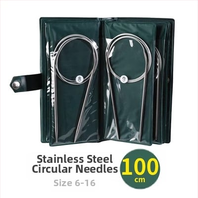 Set igala za pletenje: nehrđajući čelik, kružne igle, duge i ravne igle, kompletan skup alata