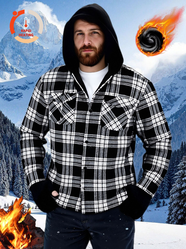 Flaneles krekls ar rūtainu rakstu, kvadrātveida apkakle, garas piedurknes, pieguļoša silueta