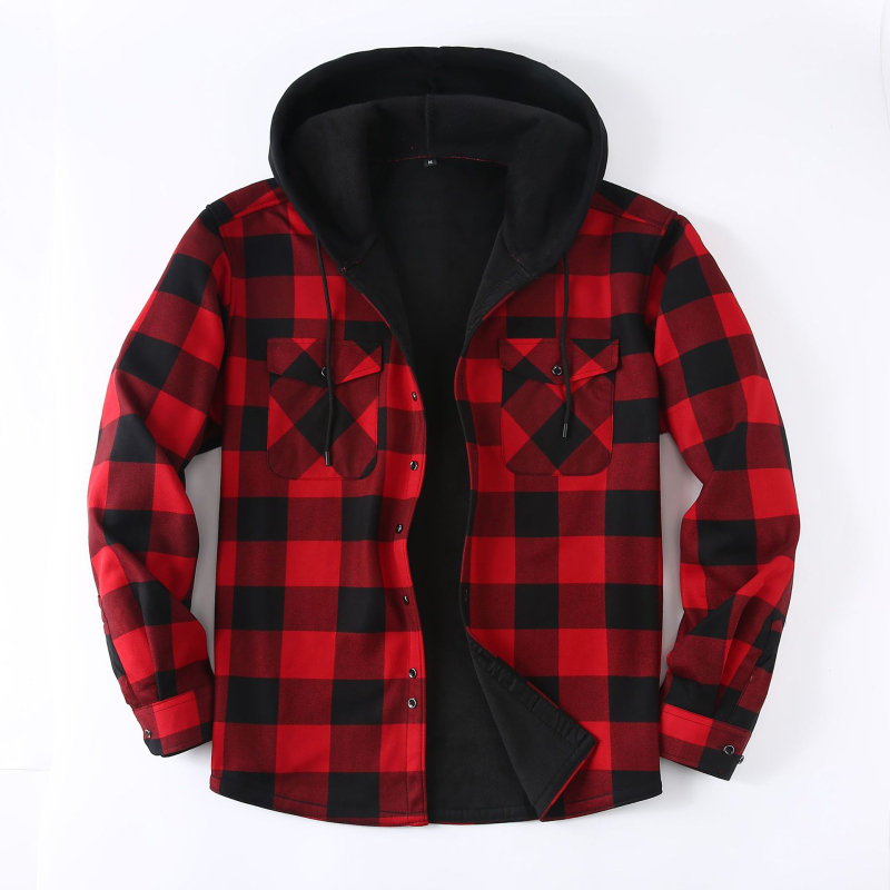 Flaneles krekls ar rūtainu rakstu, kvadrātveida apkakle, garas piedurknes, pieguļoša silueta