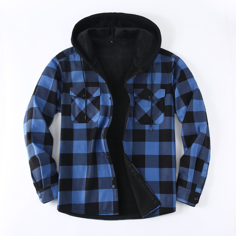 Flaneles krekls ar rūtainu rakstu, kvadrātveida apkakle, garas piedurknes, pieguļoša silueta