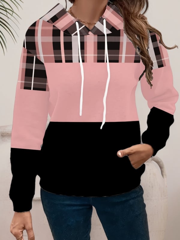 Ženski pulover s kapuljom, 3D otisak životinja, širok kroj, poliester smjesa, proljeće 2025