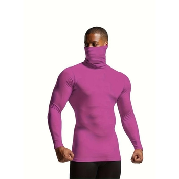 Ανδρικό Slim-Fit Πλεκτό Πουλόβερ με Ζιβάγκο, Ακρυλικό με Mitsubishi Meryl, Ultra-Παχύ, Θερμό