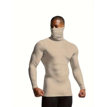 Ανδρικό Slim-Fit Πλεκτό Πουλόβερ με Ζιβάγκο, Ακρυλικό με Mitsubishi Meryl, Ultra-Παχύ, Θερμό