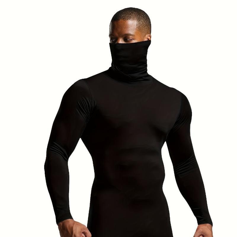 Ανδρικό Slim-Fit Πλεκτό Πουλόβερ με Ζιβάγκο, Ακρυλικό με Mitsubishi Meryl, Ultra-Παχύ, Θερμό