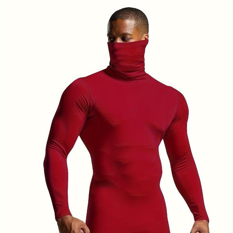 Ανδρικό Slim-Fit Πλεκτό Πουλόβερ με Ζιβάγκο, Ακρυλικό με Mitsubishi Meryl, Ultra-Παχύ, Θερμό