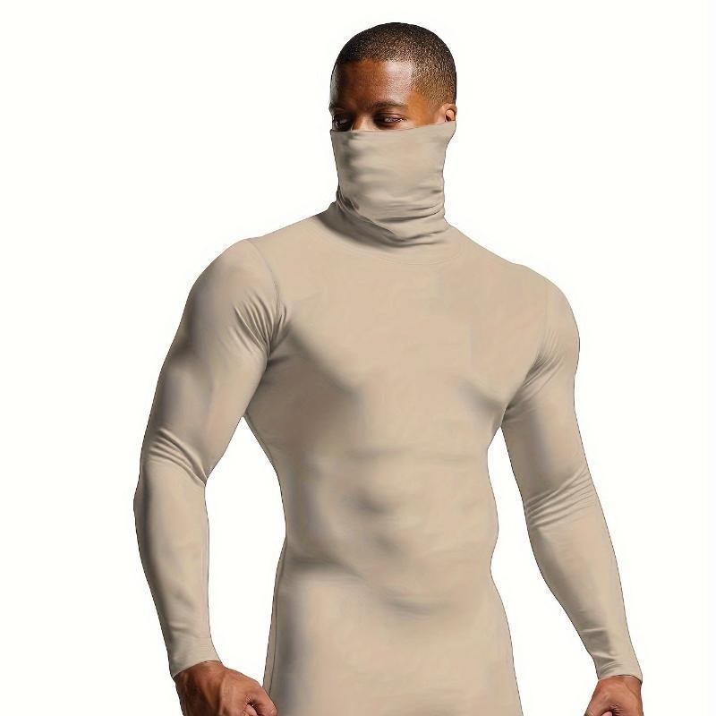 Ανδρικό Slim-Fit Πλεκτό Πουλόβερ με Ζιβάγκο, Ακρυλικό με Mitsubishi Meryl, Ultra-Παχύ, Θερμό