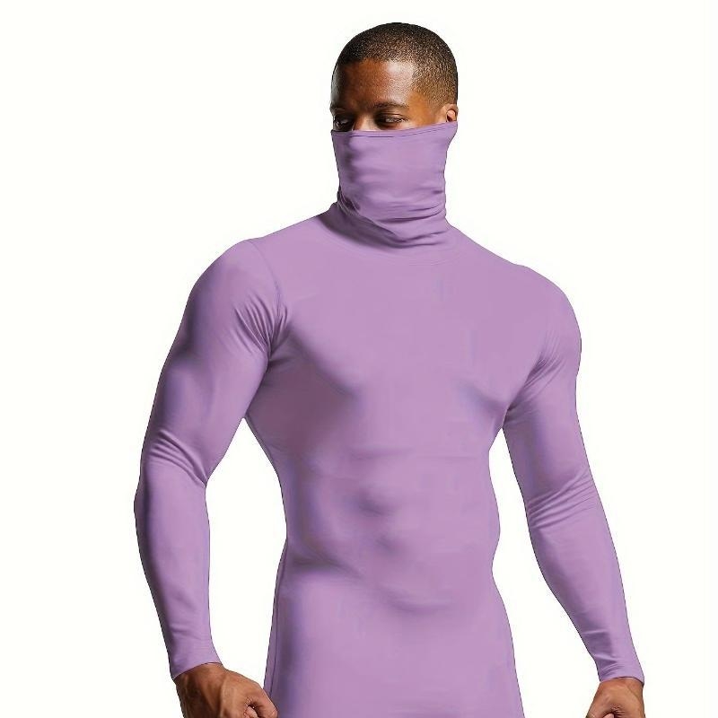 Ανδρικό Slim-Fit Πλεκτό Πουλόβερ με Ζιβάγκο, Ακρυλικό με Mitsubishi Meryl, Ultra-Παχύ, Θερμό