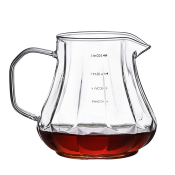 Bincoo Γυάλινο σετ καφέ για κοινή παρασκευή με φλυτζάνι γευσιγνωσίας και φίλτρο – μοντέρνο μινιμαλιστικό στυλ, απλός σχεδιασμός