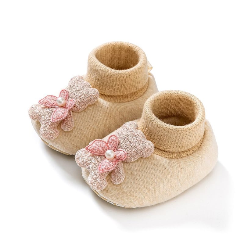 Bērnu pirmajiem soļiem kurpes – kokvilnas augšdaļa, sintētiskas gumijas zole, vecums 6–12 mēneši, karikatūras raksts