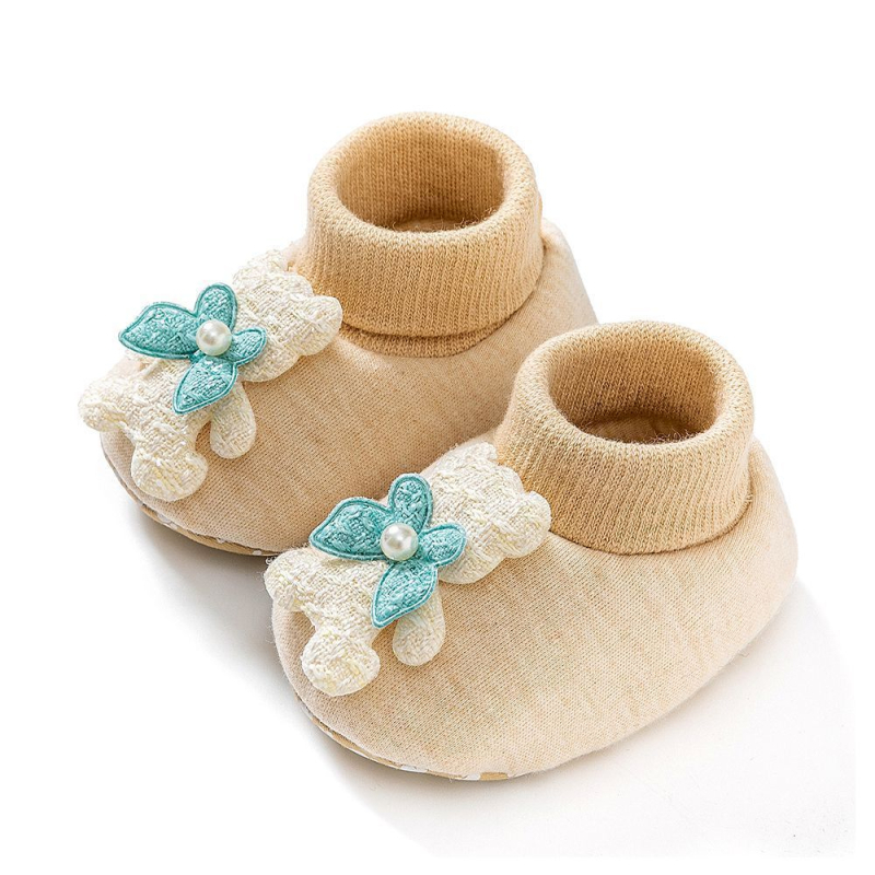 Bērnu pirmajiem soļiem kurpes – kokvilnas augšdaļa, sintētiskas gumijas zole, vecums 6–12 mēneši, karikatūras raksts