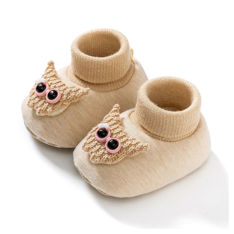 Bērnu pirmajiem soļiem kurpes – kokvilnas augšdaļa, sintētiskas gumijas zole, vecums 6–12 mēneši, karikatūras raksts