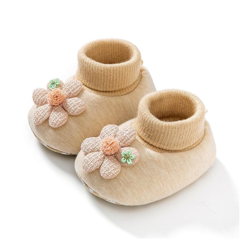 Bērnu pirmajiem soļiem kurpes – kokvilnas augšdaļa, sintētiskas gumijas zole, vecums 6–12 mēneši, karikatūras raksts