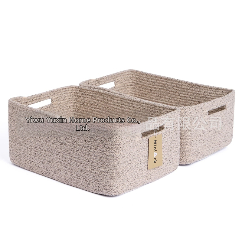 Yunxin AB-125B кош за съхранение от памучно въже – многофункционален организатор за CD-та, дистанционни, канцелария, козметика и книги