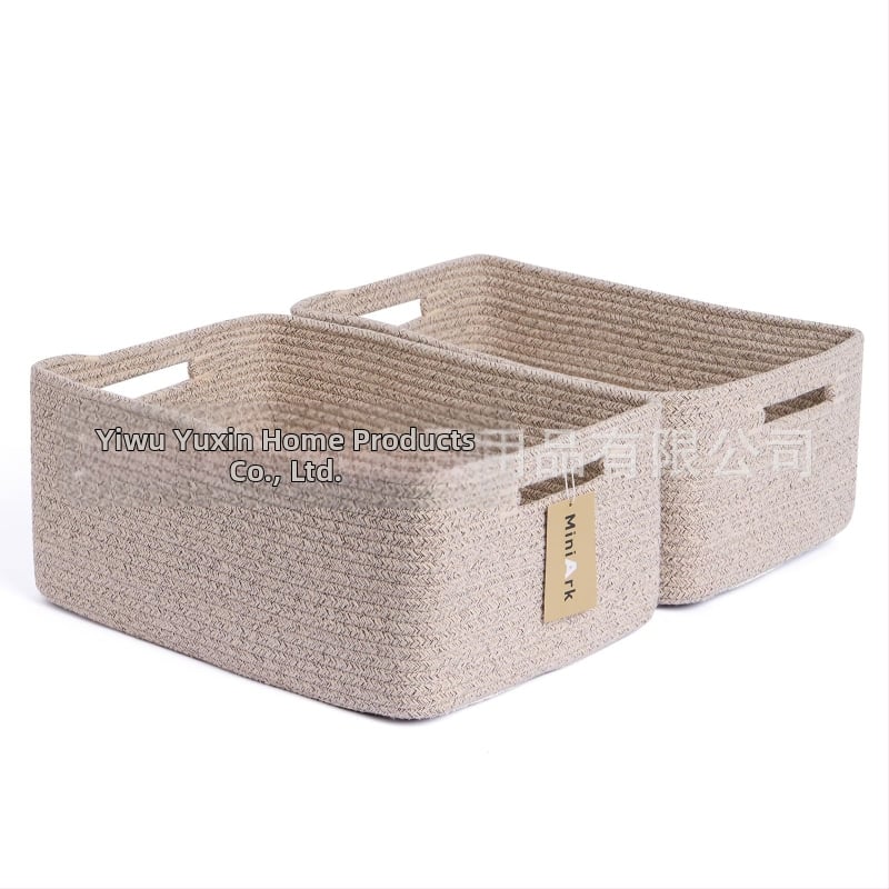 Yunxin AB-125B кош за съхранение от памучно въже – многофункционален организатор за CD-та, дистанционни, канцелария, козметика и книги