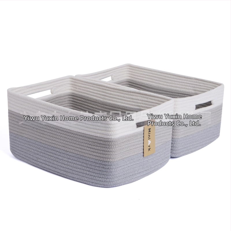 Yunxin AB-125B кош за съхранение от памучно въже – многофункционален организатор за CD-та, дистанционни, канцелария, козметика и книги