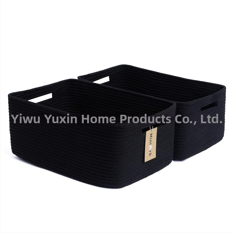 Yunxin AB-125B кош за съхранение от памучно въже – многофункционален организатор за CD-та, дистанционни, канцелария, козметика и книги