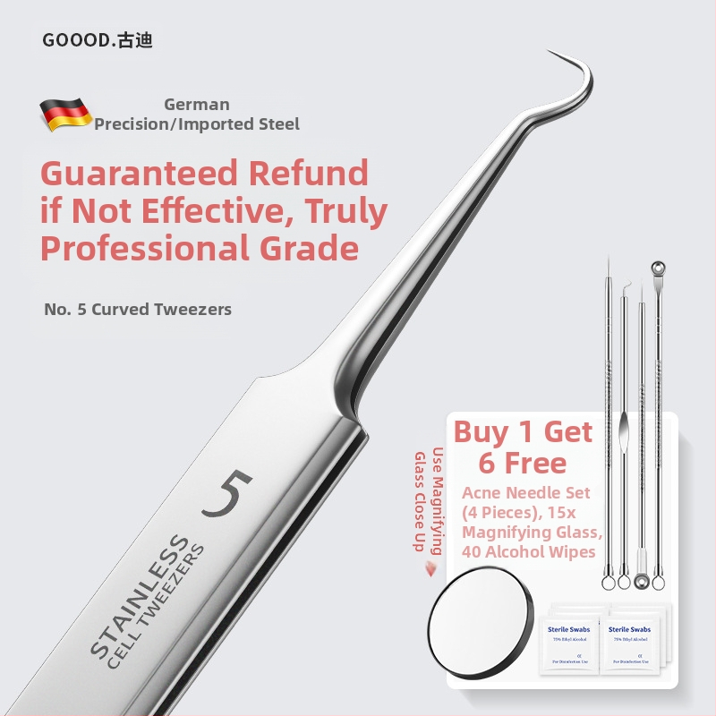 Професионален комплект за екстракция на акне със пинсети за премахване на черни точки