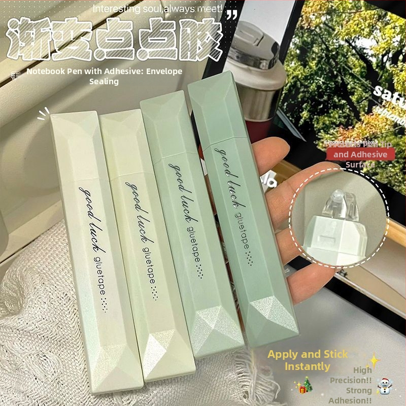 Duwu Пен тип лепило с точкови капки, градиентен дизайн, силно двойнозалепващо за ученически дневник и занаяти