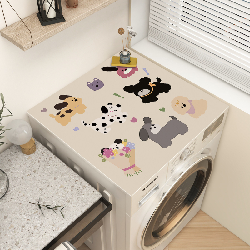 Shunxin Cartoon Πολυεστερικό Κάλυμμα Προστασίας Σκόνης για Πλυντήριο, Προσαρμοζόμενο, Πολυχρηστικό Κάλυμμα για Έπιπλα/Κλιματιστικό