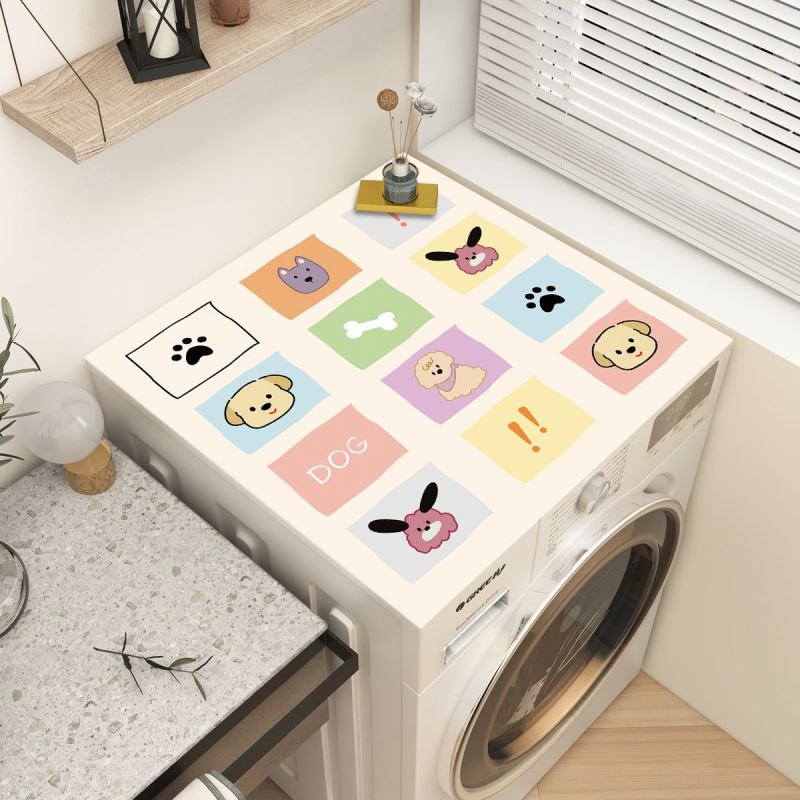 Shunxin Cartoon Πολυεστερικό Κάλυμμα Προστασίας Σκόνης για Πλυντήριο, Προσαρμοζόμενο, Πολυχρηστικό Κάλυμμα για Έπιπλα/Κλιματιστικό