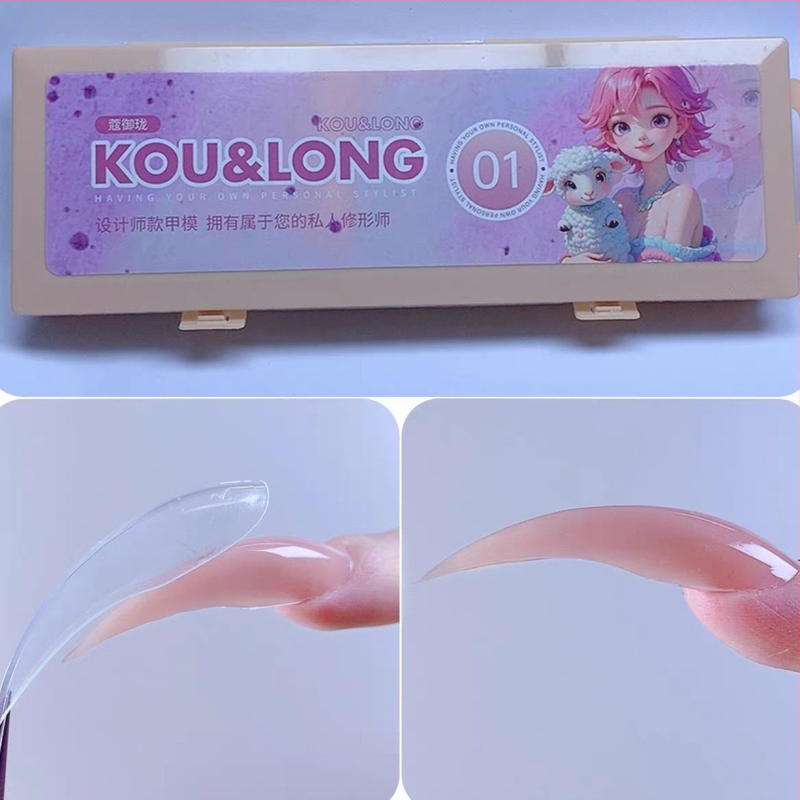 Връхчета за нокти – дизайн котешка лапа и драконова лапа, артистичен ежедневен стил