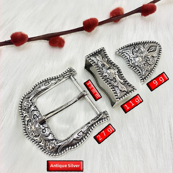 Трикомпонентен комплект закопчалки за колан с пин-механизъм, кръгла форма, от алуминиева сплав, етнически стил, флорална шарка и монголски мотив