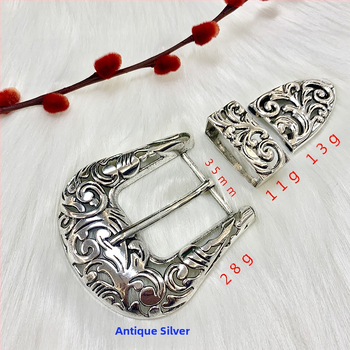 Трикомпонентен комплект закопчалки за колан с пин-механизъм, кръгла форма, от алуминиева сплав, етнически стил, флорална шарка и монголски мотив