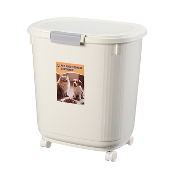 Κοντέινερ αποθήκευσης τροφής κατοικίδιων – αεροστεγής, ανθεκτικό στην υγρασία και στα έντομα, 45 λίτρα, PP υλικό, κατάλληλο για τροφή γάτας και σκύλου