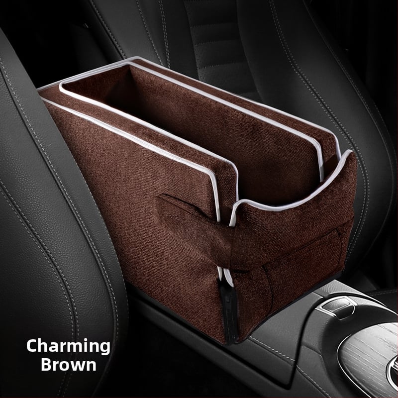 Automobiļa centrālā konsole drošības sēdeklis mājdzīvniekiem – pūkains pildījums, auduma virsma, vissezonu universālais dizains, minimālistisks stils