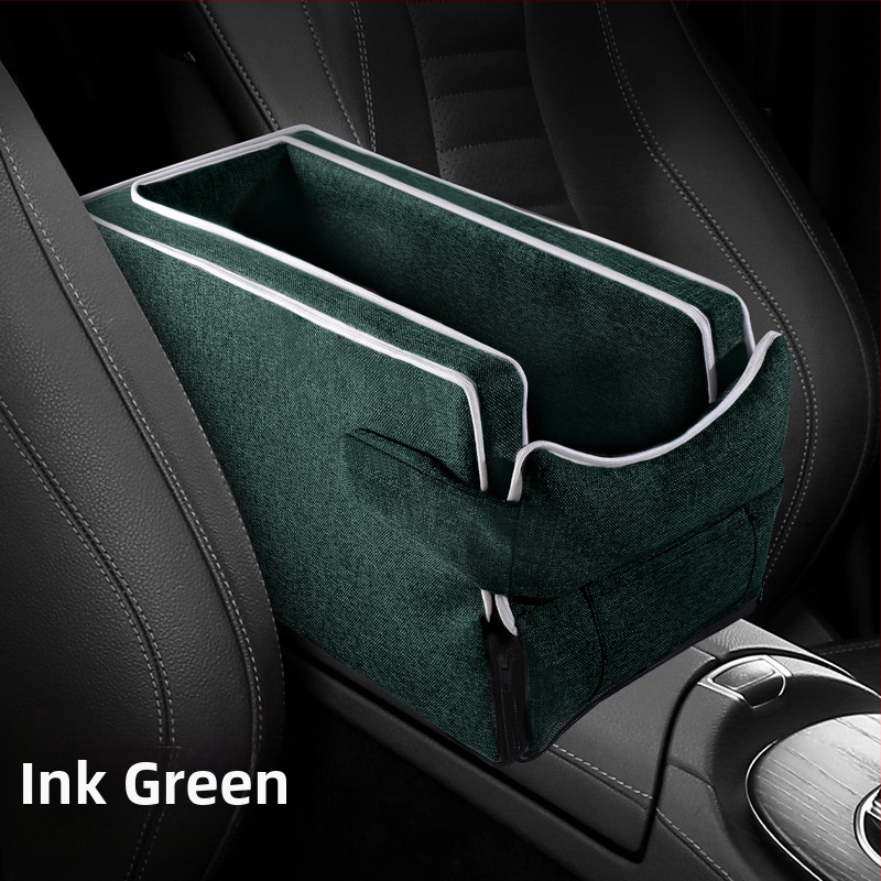 Automobiļa centrālā konsole drošības sēdeklis mājdzīvniekiem – pūkains pildījums, auduma virsma, vissezonu universālais dizains, minimālistisks stils