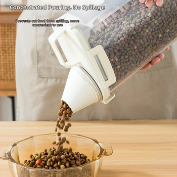 Δοχείο Αποθήκευσης Τροφίμων Κατοικίδιων, Αεροστεγές και Αδιάβροχο, Υλικό PP, Για Τροφή Γάτας και Σκύλου