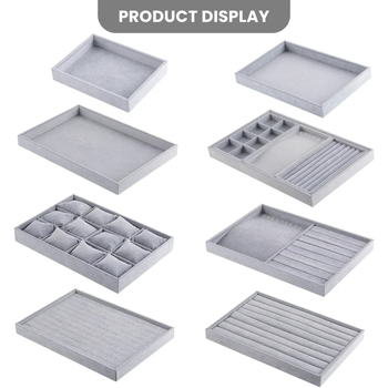 Βελούδινος δίσκος κοσμημάτων για αποθήκευση κολιέ και δαχτυλιδιών, βάση εργαλείου, άνοιξη 2025, μη προσαρμοσμένος